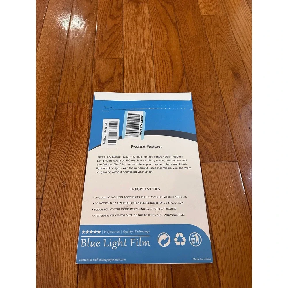Premium Anti Blue Light and Anti Glare Screen Protector (3 Pack) for 14 Inches L
